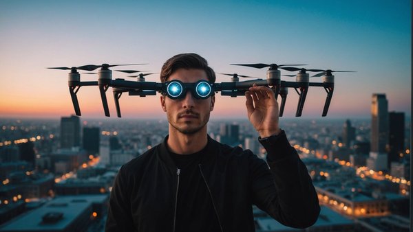 Immersion visuelle : diffuse | spectacles de drones lumineux